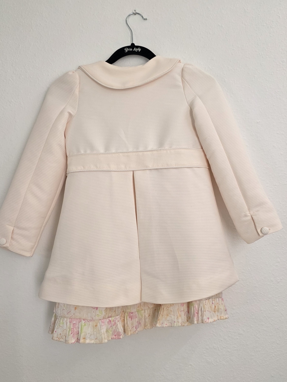 Catherine Malandrino Girls Pink Coat Dress Set Spring Floral Formal Outfit Sz 7 - Picture 7 of 11